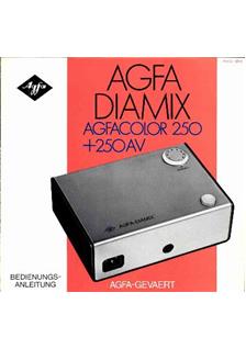 Agfa Agfacolor 250 Series manual. Camera Instructions.